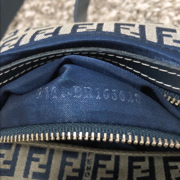 FENDI Zucchini Baguette Navy vintage bag - Picture 12 of 12